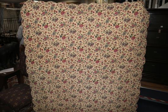 An early patchwork quilt and another
